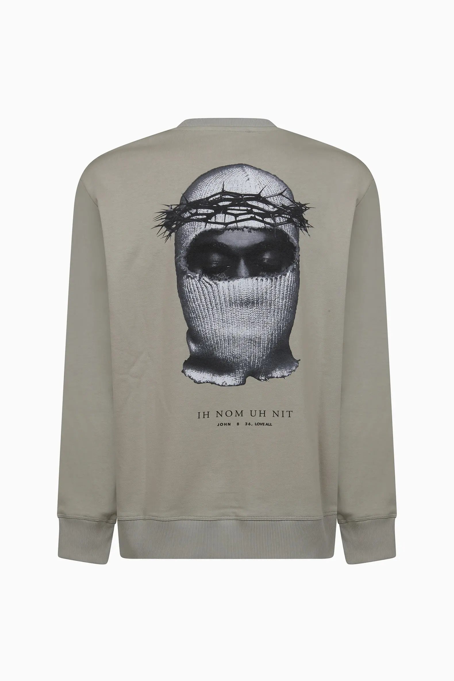 Crowned Mask Crewneck Ih Nom Uh Nit.