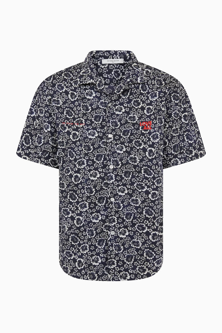 BOWLING SHIRT WITH MACROFLORAL DESIGN Ih Nom Uh Nit.