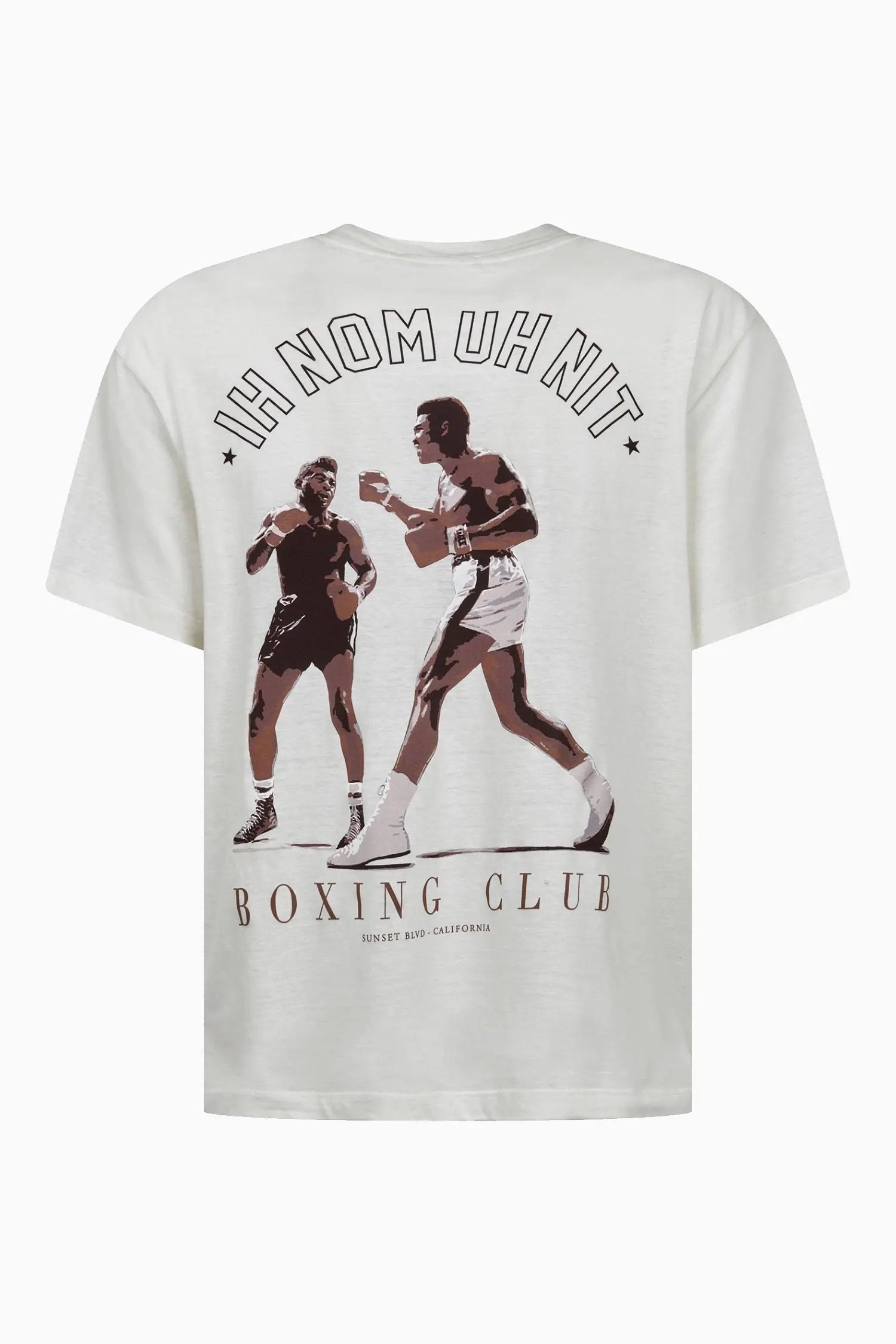 Boxing Fight Print T-Shirt Ih Nom Uh Nit.