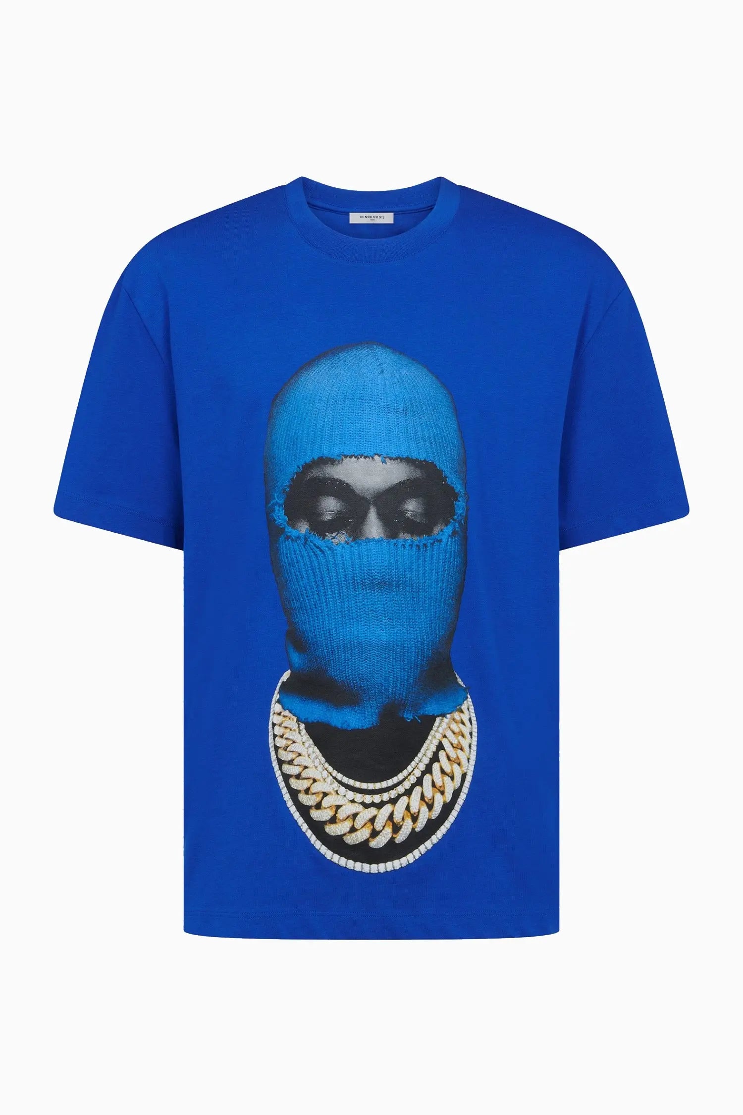 T-shirt with mask20 blue Ih Nom Uh Nit.