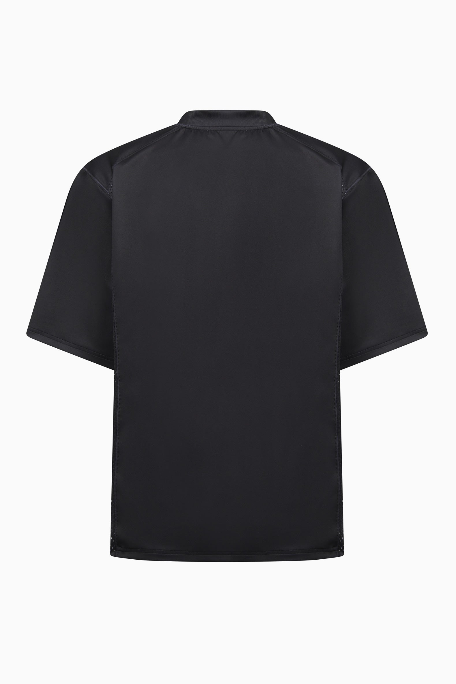 Back view of plain black NFL tech jersey t-shirt 23 by IH NOM UH NIT.