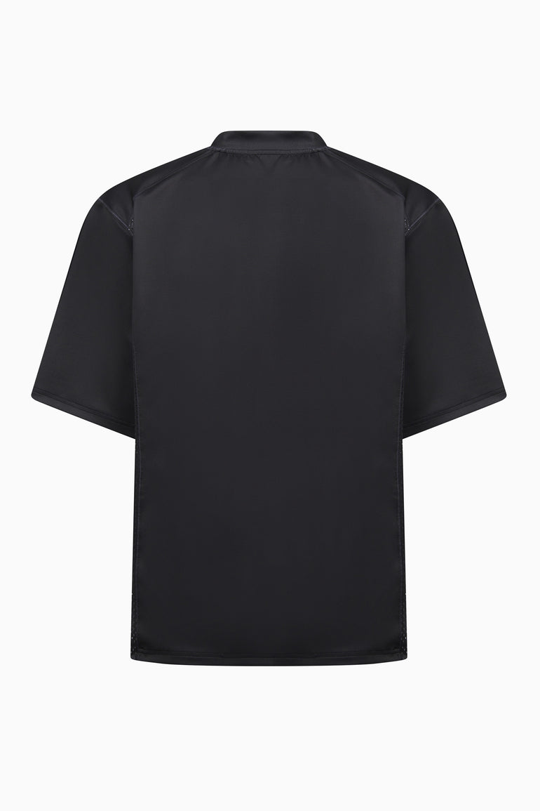 Back view of plain black NFL tech jersey t-shirt 23 by IH NOM UH NIT.